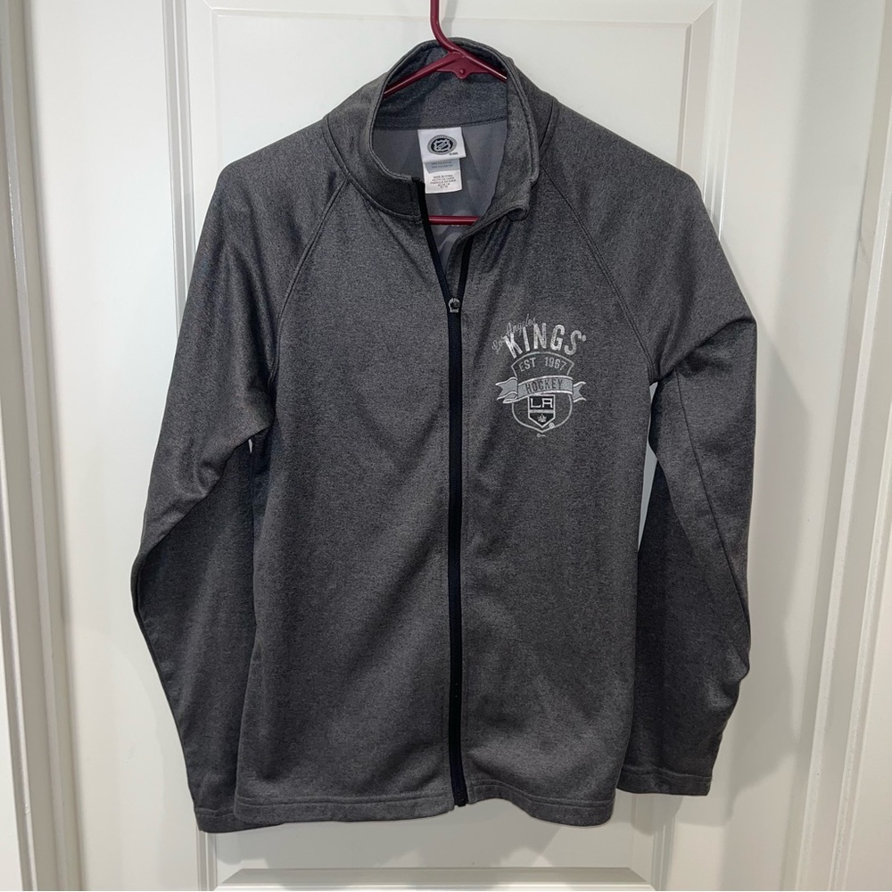 NHL Brand Los Angeles Kings track jacket full zip long sleeve women SIZE M 8/10